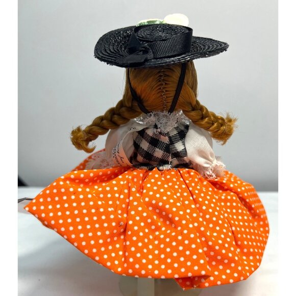 Madame Alexander Miniature Showcase Doll With Orange Polka Dot Dress & Signed St - Picture 3 of 8